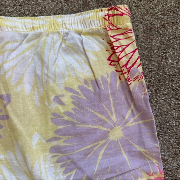 Old Navy Intimates Yellow Floral Shorts Women's Size Small Y2K Loungewear Spring - Picture 12 of 16